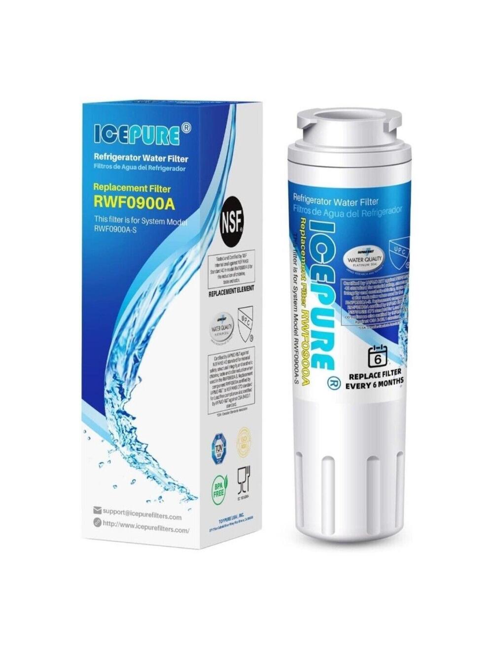 ICEPURE UKF8001 Replacement Water Filter for Whirlpool EDR4RXD1 Maytag 4396395 1